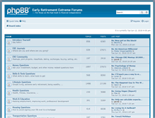 Tablet Screenshot of forum.earlyretirementextreme.com